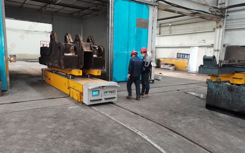 電動(dòng)軌道地平車在噴砂、清洗、噴漆、烘干等噴涂工序中的應(yīng)用